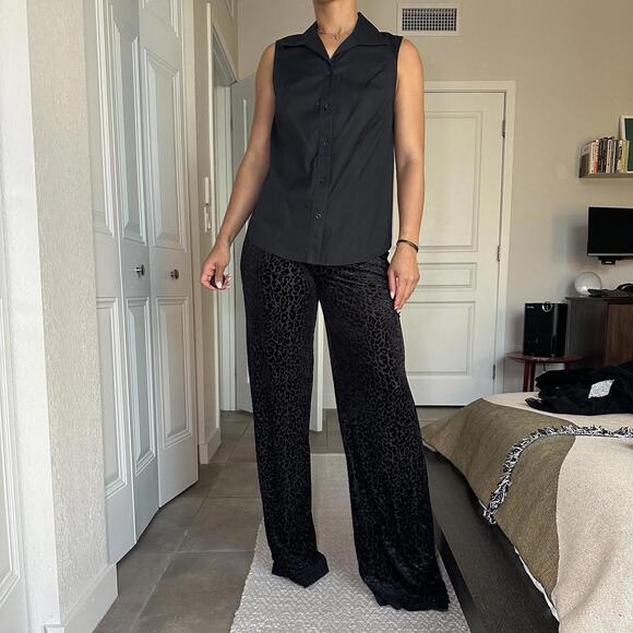 Chico's Women's Black Blous - Picture 4 of 5